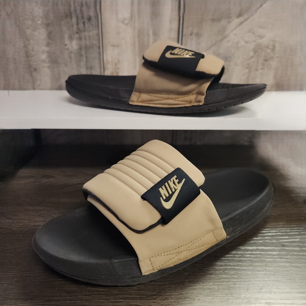 Nike Men's Sandal Offcourt Adjustable Slide Khaki/Black US Size 8 DQ9624-004